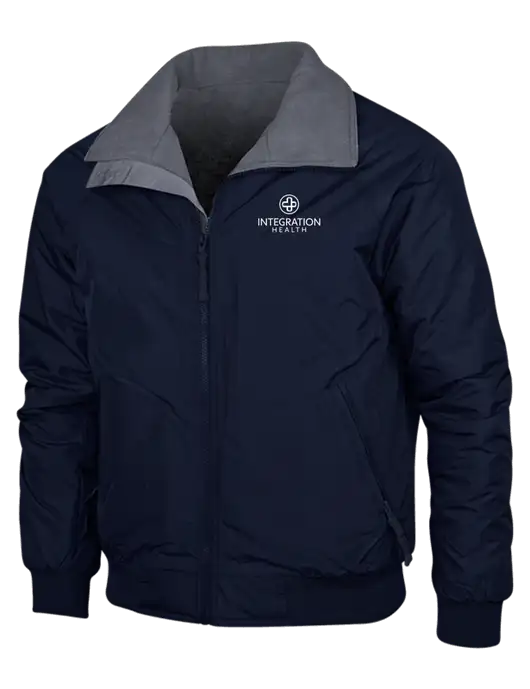 Navy/Heather Grey Classic Challenger Jacket w/Integration Health Logo