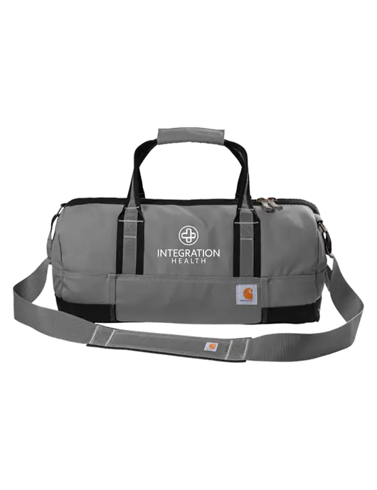 Carhartt Medium Grey Foundry Series 20” Duffel w/Integration Health Logo