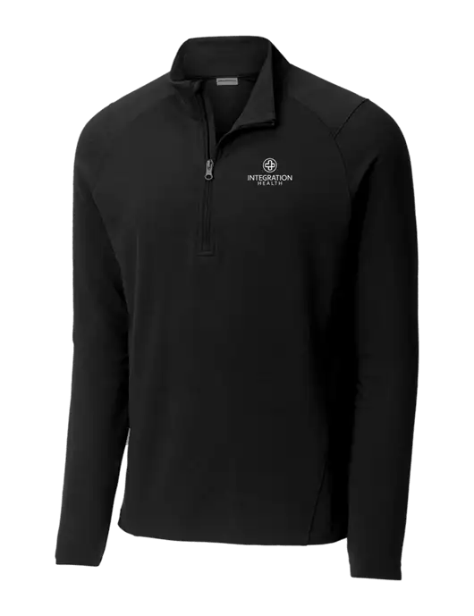 Sport-Wick Flex Fleece Black 1/4-Zip w/Integration Health Logo