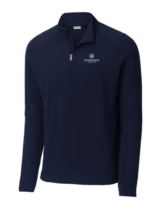 Sport-Wick Flex Fleece Dark Navy 1/4-Zip w/Integration Health Logo