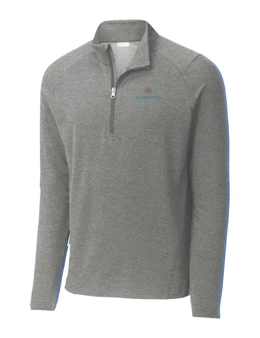 Sport-Wick Flex Fleece Light Grey Heather 1/4-Zip w/Integration Health Logo