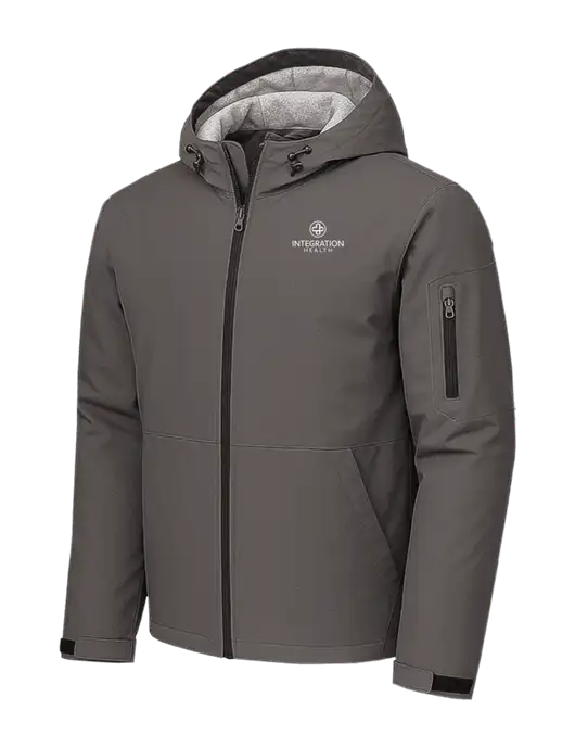 Waterproof Insulated Dark Grey Jacket w/Integration Health Logo